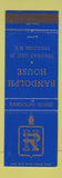 Matchbook Cover - Randolph House Syracuse NY