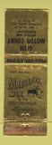 Matchbook Cover - Glen Motor Court Watkins Glen NY WORN