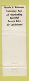 Matchbook Cover - Glen Motor Court Watkins Glen NY WORN