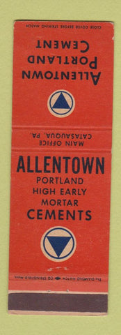 Matchbook Cover - Allentown Portland Cement Catasauqua PA