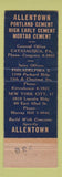 Matchbook Cover - Allentown Portland Cement Catasauqua PA