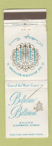 Matchbook Cover - Belleview Biltmore Hotel Clearwater FL WORN