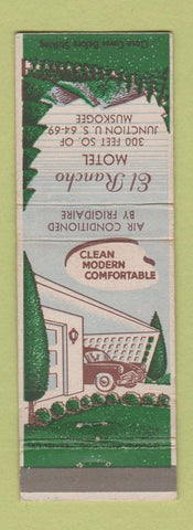 Matchbook Cover - El Rancho Motel Muskogee OK WEAR