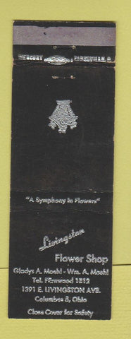 Matchbook Cover - Livingston Flower Shop Columbus OH