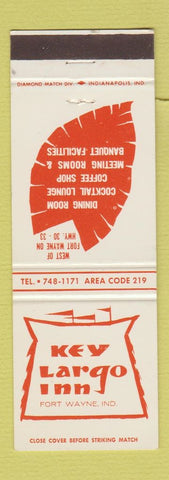 Matchbook Cover - Key Largo Inn Fort Wayne IN