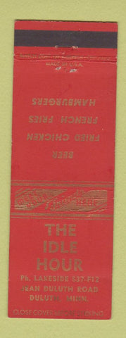 Matchbook Cover - The Idle Hour Duluth MN restaurant Fried Chicken