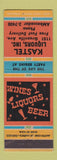 Matchbook Cover - Kastel Liquor Store Chicago IL
