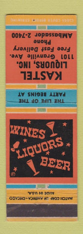 Matchbook Cover - Kastel Liquor Store Chicago IL