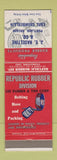 Matchbook Cover - Republic Rubber Division JE Haseltine Portland OR