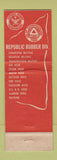 Matchbook Cover - Republic Rubber Division JE Haseltine Portland OR