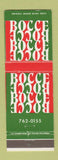 Matchbook Cover - Bocce Club