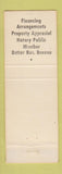 Matchbook Cover - C Roy Haines Contractor Roy's Real Estate Long Beach CA
