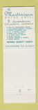 Matchbook Cover - Martinique Motor Hotel Columbus GA