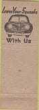 Matchbook Cover - Murray Lindsay Sinclair oil gas Austin TX pinup Sport Model