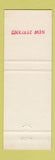 Matchbook Cover - Bell TV Hi Fi Repair New Zealand CHAIN