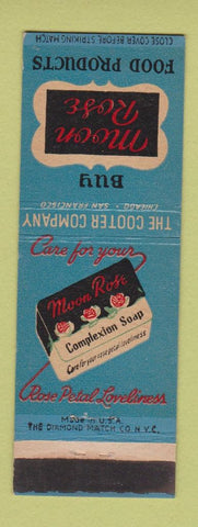 Matchbook Cover - Moon Rose Food Products Soap Cooter Chicago San Francisco