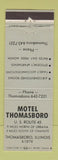 Matchbook Cover - Motel Thomasboro IL