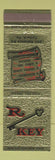 Matchbook Cover - R Key Restaurant Telford PA