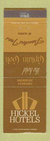 Matchbook Cover - Hickel Hotels Anchorage Fairbanks AK
