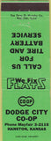 Matchbook Cover - Dodge City Coop Hanston KS WEAR