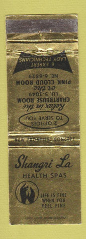 Matchbook Cover - Shangri La Health Spas WEAR