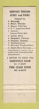 Matchbook Cover - Shangri La Health Spas WEAR
