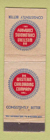 Matchbook Cover - Western Carloading  WEAR