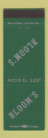 Matchbook Cover - Bloom's Los Angeles CA