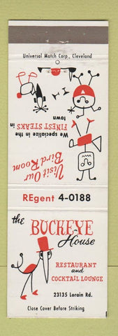 Matchbook Cover - Buckeye House North Olmsted OH