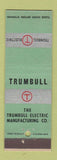 Matchbook Cover - Trumbull Electric Control Distribution Equipment
