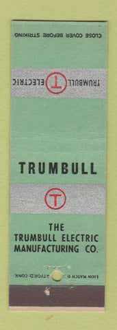 Matchbook Cover - Trumbull Electric Control Distribution Equipment