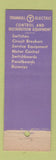 Matchbook Cover - Trumbull Electric Control Distribution Equipment