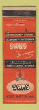 Matchbook Cover - Sams Cut Rate Drug Detroit MI