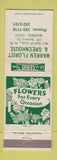 Matchbook Cover - Warren Florist Greenhouse Warren OH WEAR
