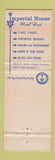 Matchbook Cover - Imperial House Motels