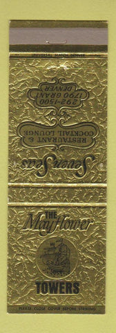 Matchbook Cover - The Mayflower Towers Denver Colorado Seven Seas Restaurant