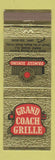 Matchbook Cover - Grand Coach Grille Maple Shade NJ