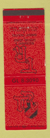 Matchbook Cover - Taconic Restaurant Williamstown MA