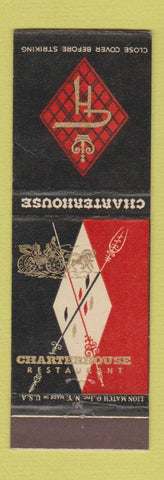 Matchbook Cover - Charterhouse Restaurant Hotel Corp Clevealnd Chicago Boston