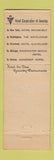 Matchbook Cover - Charterhouse Restaurant Hotel Corp Clevealnd Chicago Boston