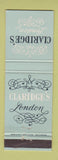 Matchbook Cover - Claridge's London UK England WEAR