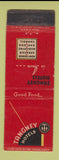 Matchbook Cover - Tangney Hotels Fort Dodge Carroll Sheldon Muscatine IA