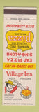 Matchbook Cover - Village Inn Pizza Webster Houston TX