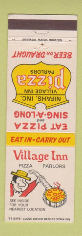 Matchbook Cover - Village Inn Pizza Webster Houston TX