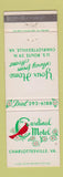 Matchbook Cover - Cardinal Motel Charlottesville VA