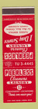 Matchbook Cover - Peerless Cleaners Laundry WEAR