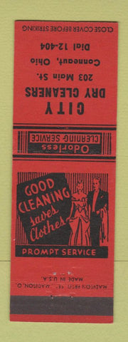 Matchbook Cover - City Dry Cleaners Conneaut OH
