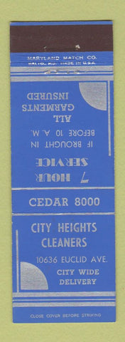 Matchbook Cover - City Heights Cleaners Cleveland? OH