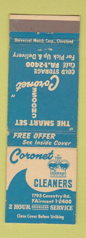Matchbook Cover - Coronet Cleaners Cleveland Heights OH