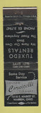 Matchbook Cover - Cornicelli Cleaners Tuxedo Rentals Warren OH #2 WEAR